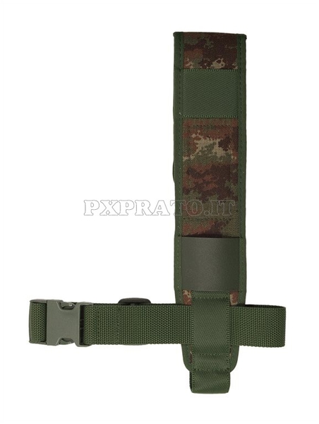VEGA HOLSTER 2K13C Kit Cosciale per Fondine Militari Tattiche Serie MB2/MB220L in Cordura e Polimero Camouflage Mimetica Vegetato Esercito Italiano