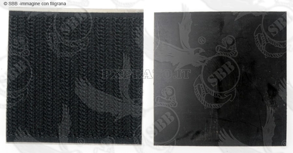 Toppa Patch IR Infrarossi Square di Segnalazione Etichetta Militare Nero cm 2.5x2.5 con Velcro SBB