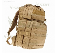Zaino 40 Litri Militare Desert Coyote Tan Tattico SoftAir SBB Modulare  Molle in Nylon Medium Assault Pack - PXPrato