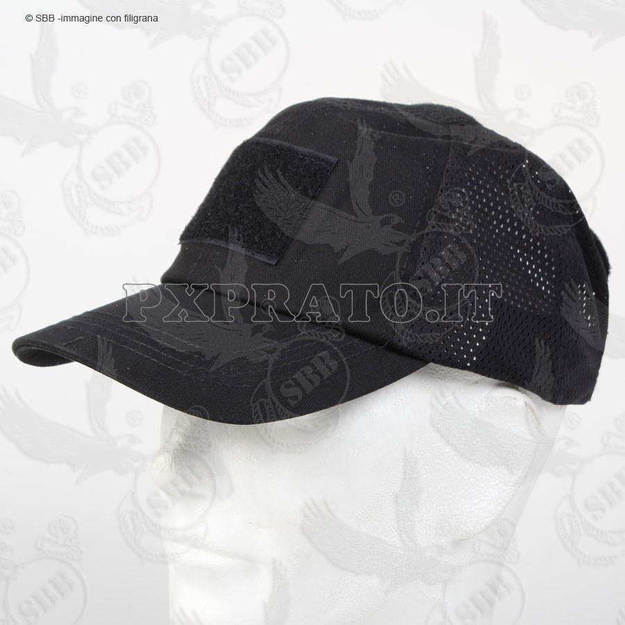 cappello nero con visiera donna
