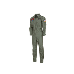 Costume Da Pilota Militare Mimetico - Tuta Verde Uomo Per Halloween E Feste A Tema - Foto 5