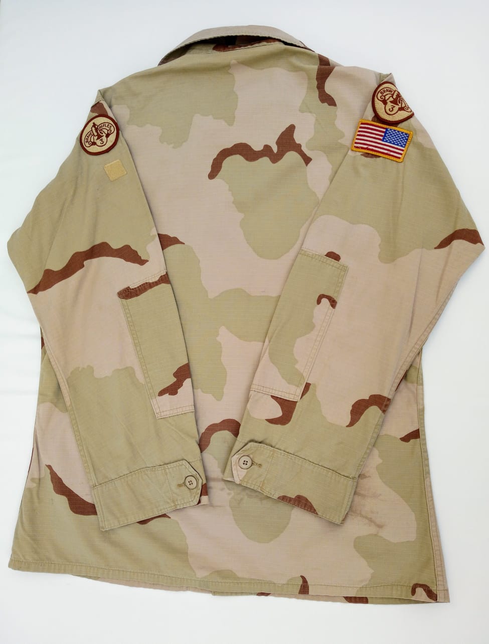 USGI DCU DESERT CAMOUFLAGE UNIFORM 3 COLOR JACKET MADE IN THE USA ALL