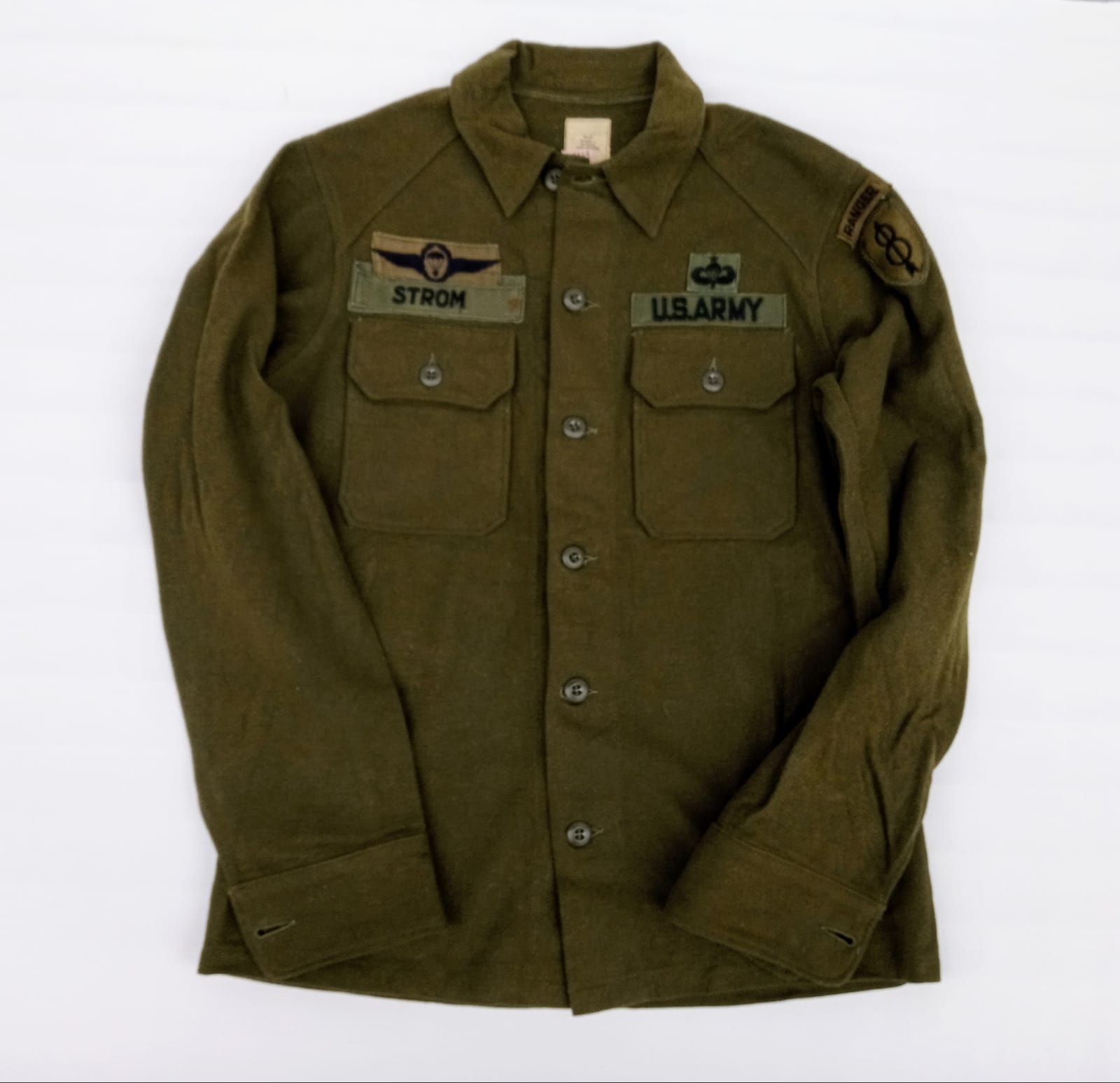 Surplus - Camicia Vintage 1/1 Raw Slim Fit Marrone M Uomo Casual Moda - Foto 9