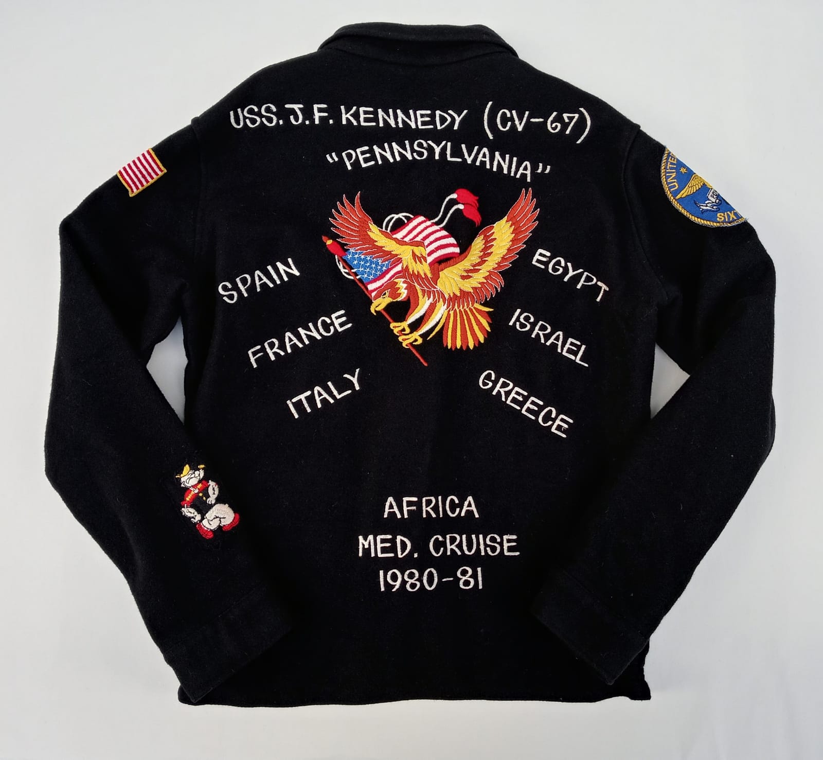 Us Navy Souvenir Jacket Uss J.F. Kennedy PXPrato