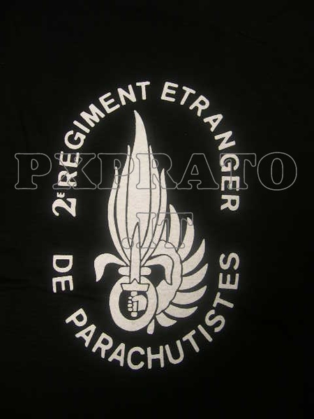 Maglietta Militare Legion Etrangere Legione Straniera 2° REP Ovale Nero 